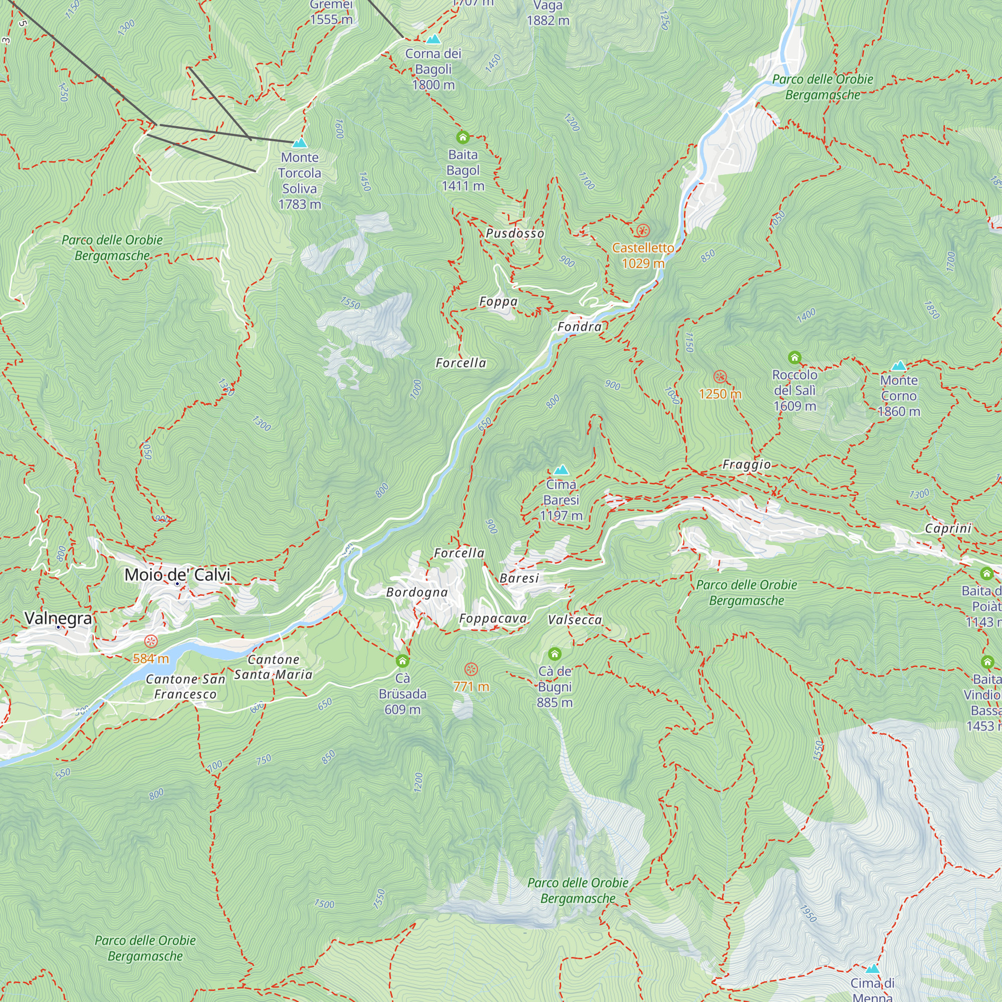 Roccolo del Gaetano map