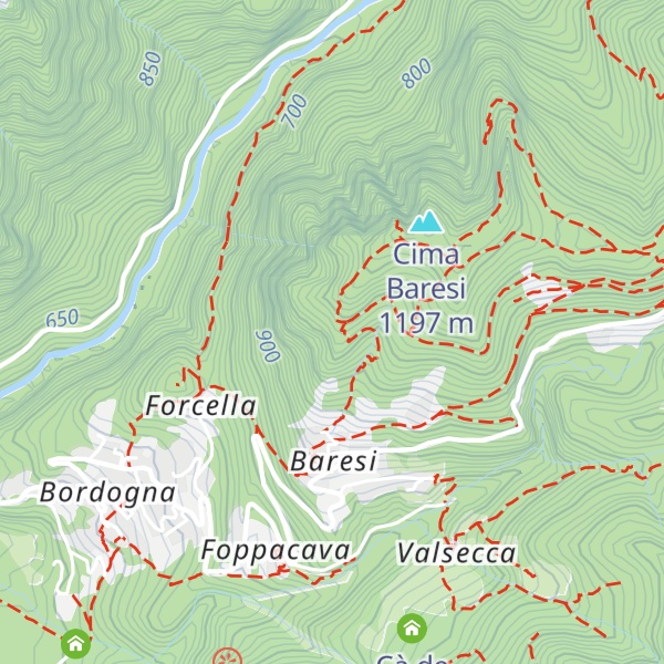 Map of Casa del Bacino