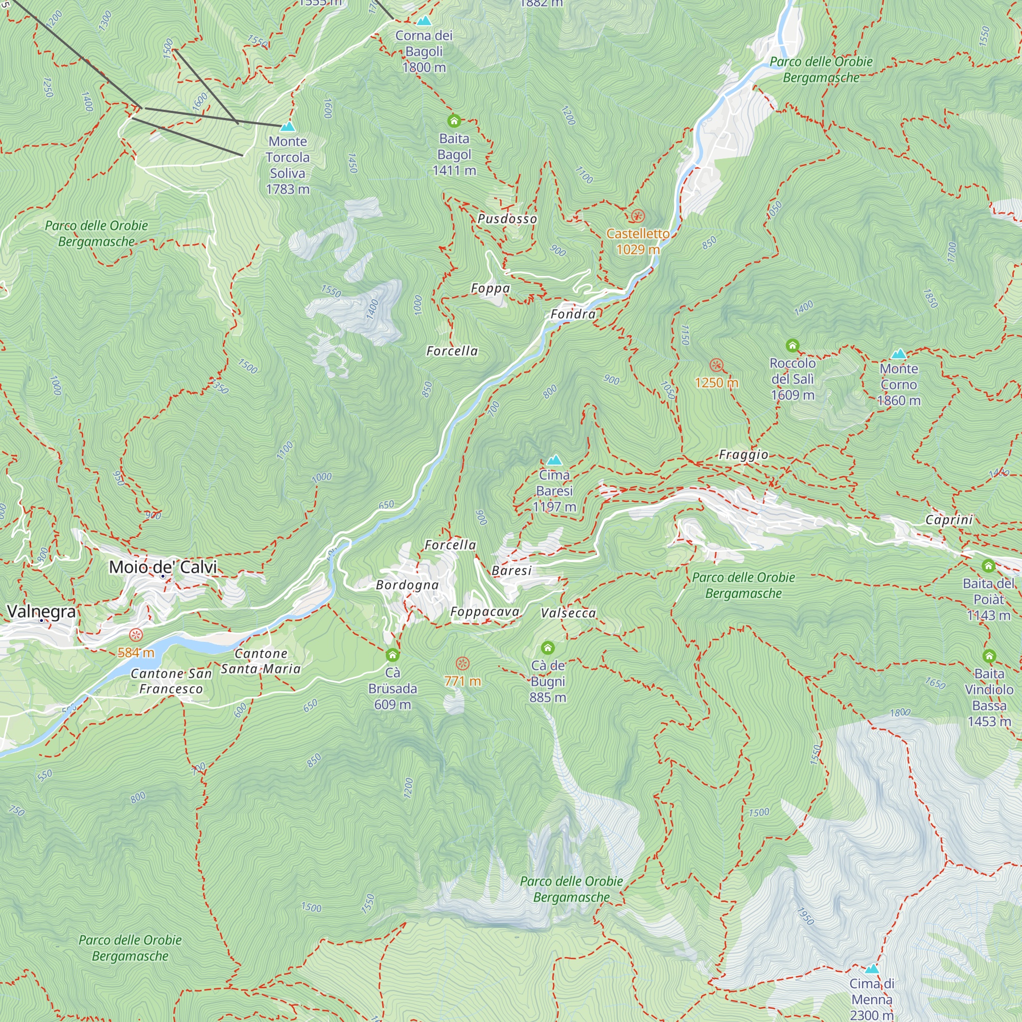 Casa del Bacino map