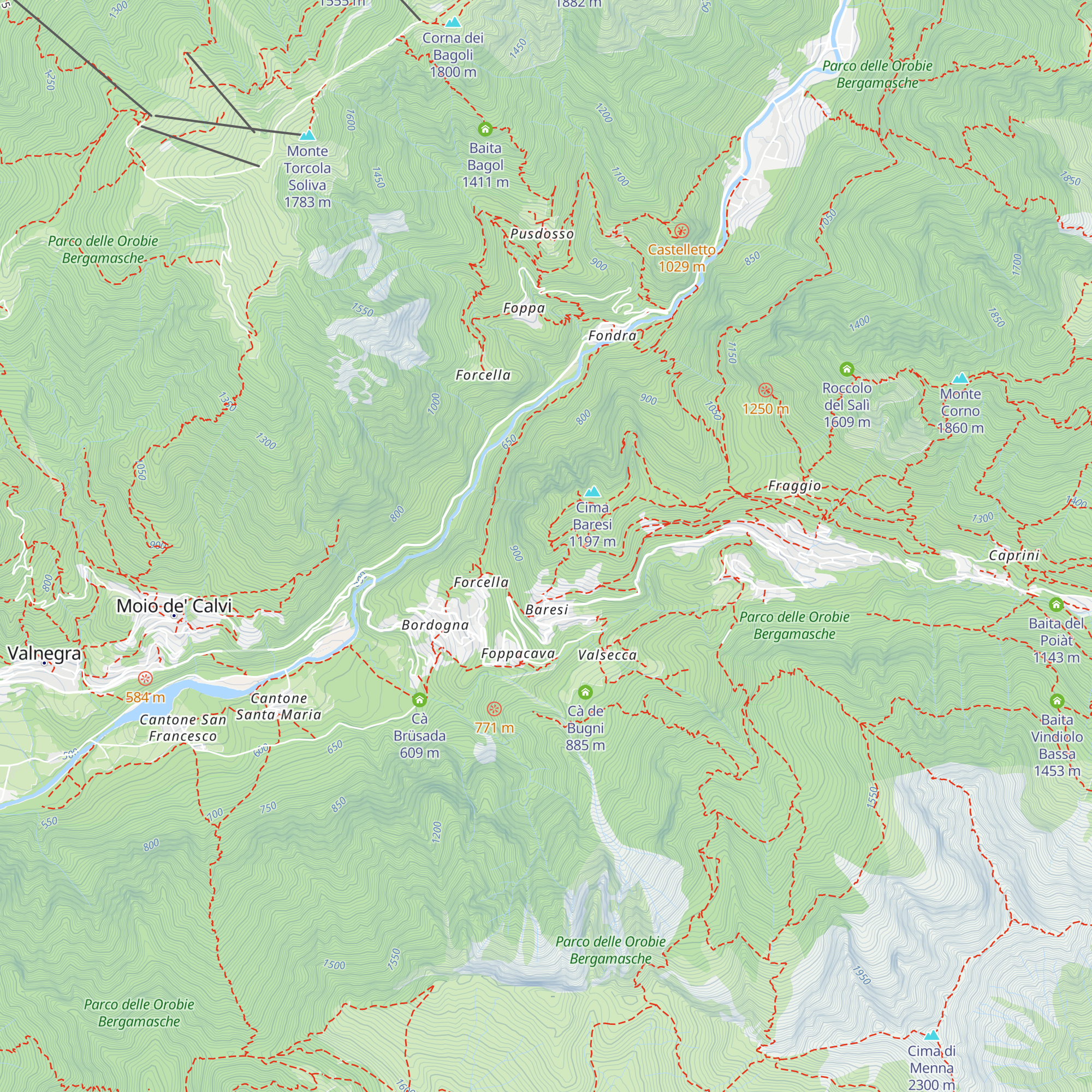 Casa del Bacino map
