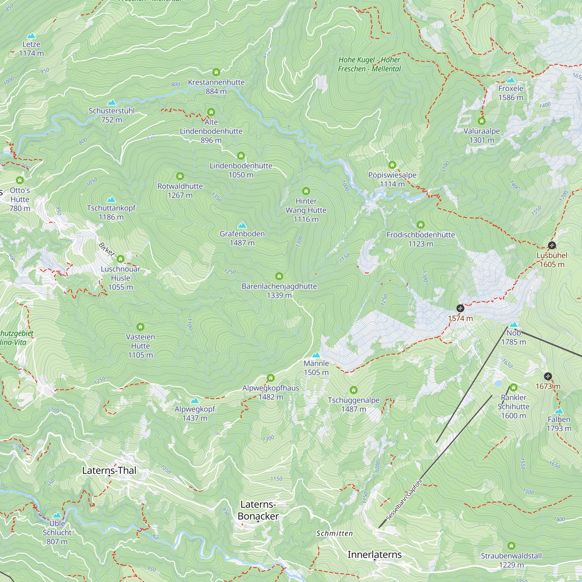 Bärenlachenhütte map