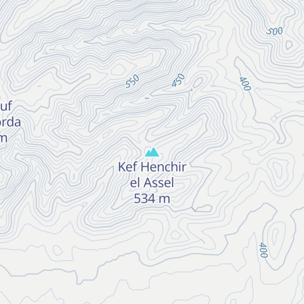Map of Kef Henchir el Assel