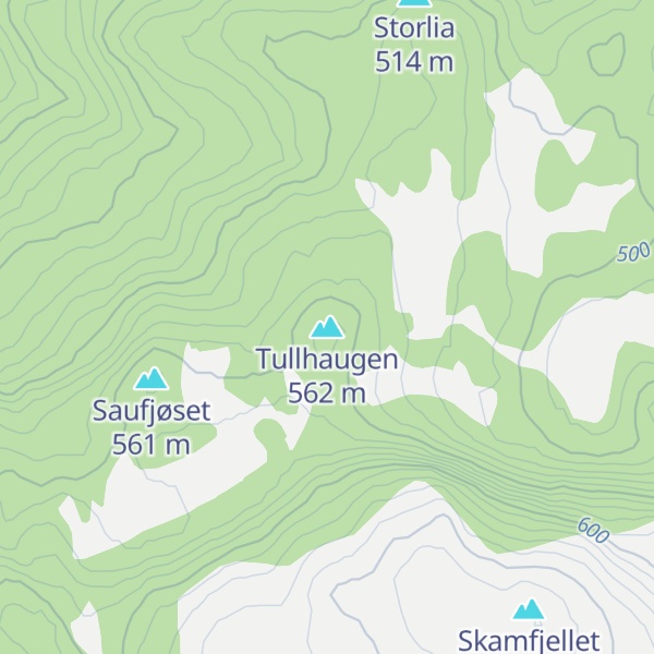 Map of Tullhaugen