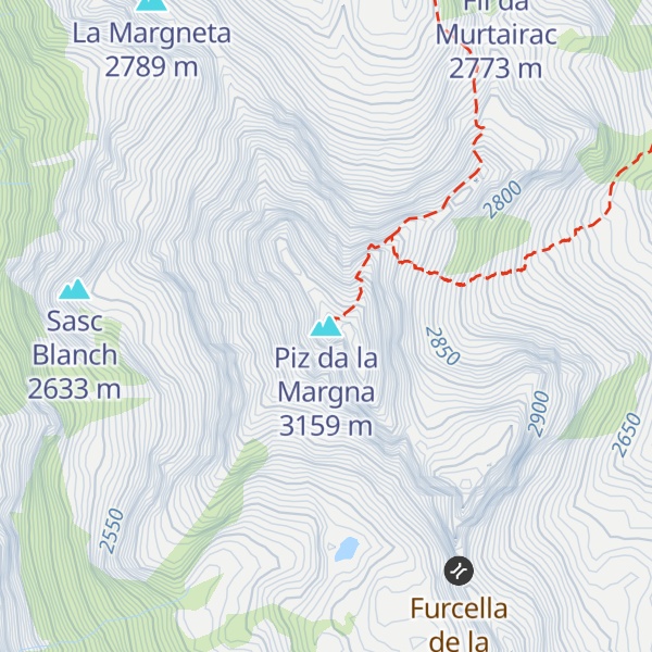 Map of Piz da la Margna