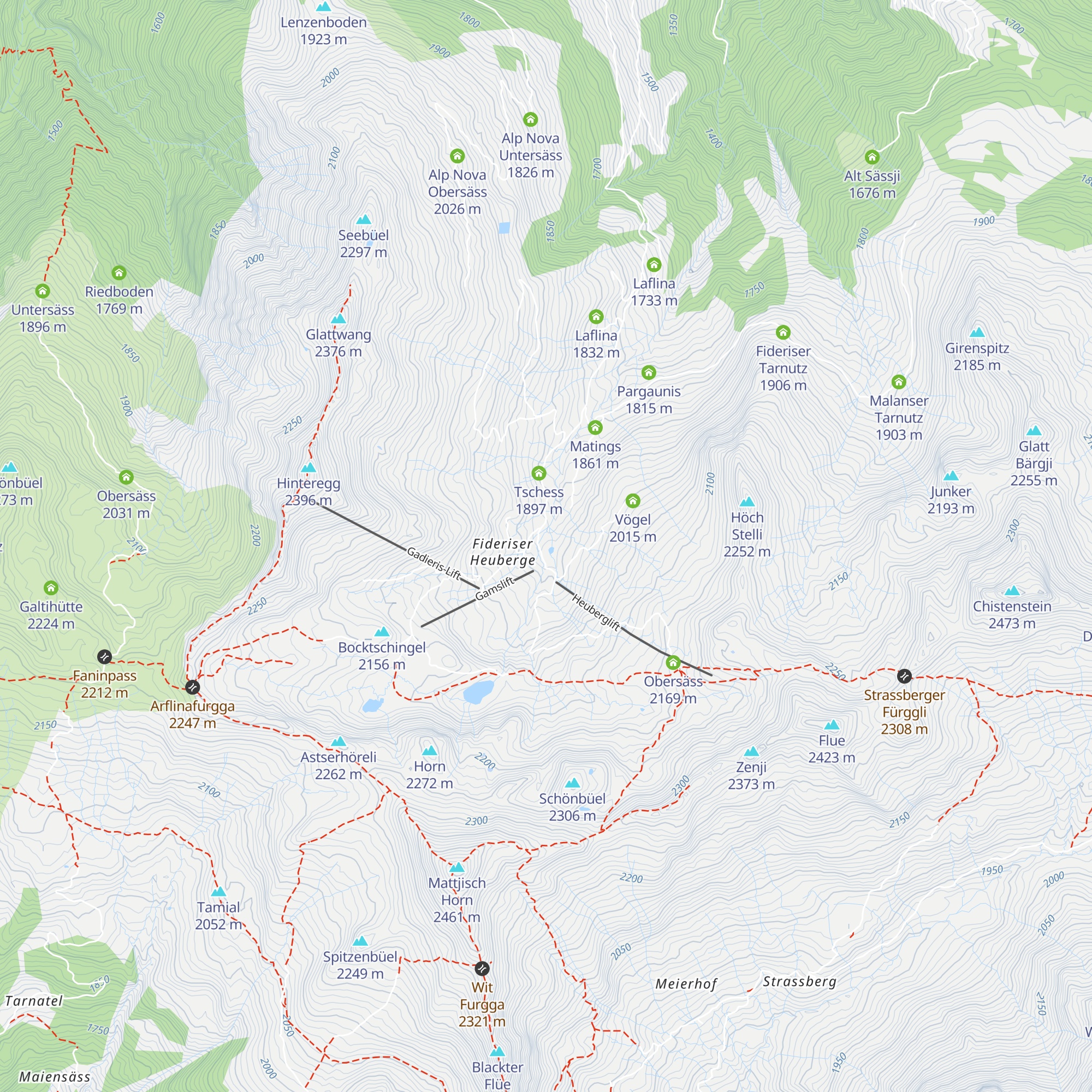 Berghaus Heuberge map