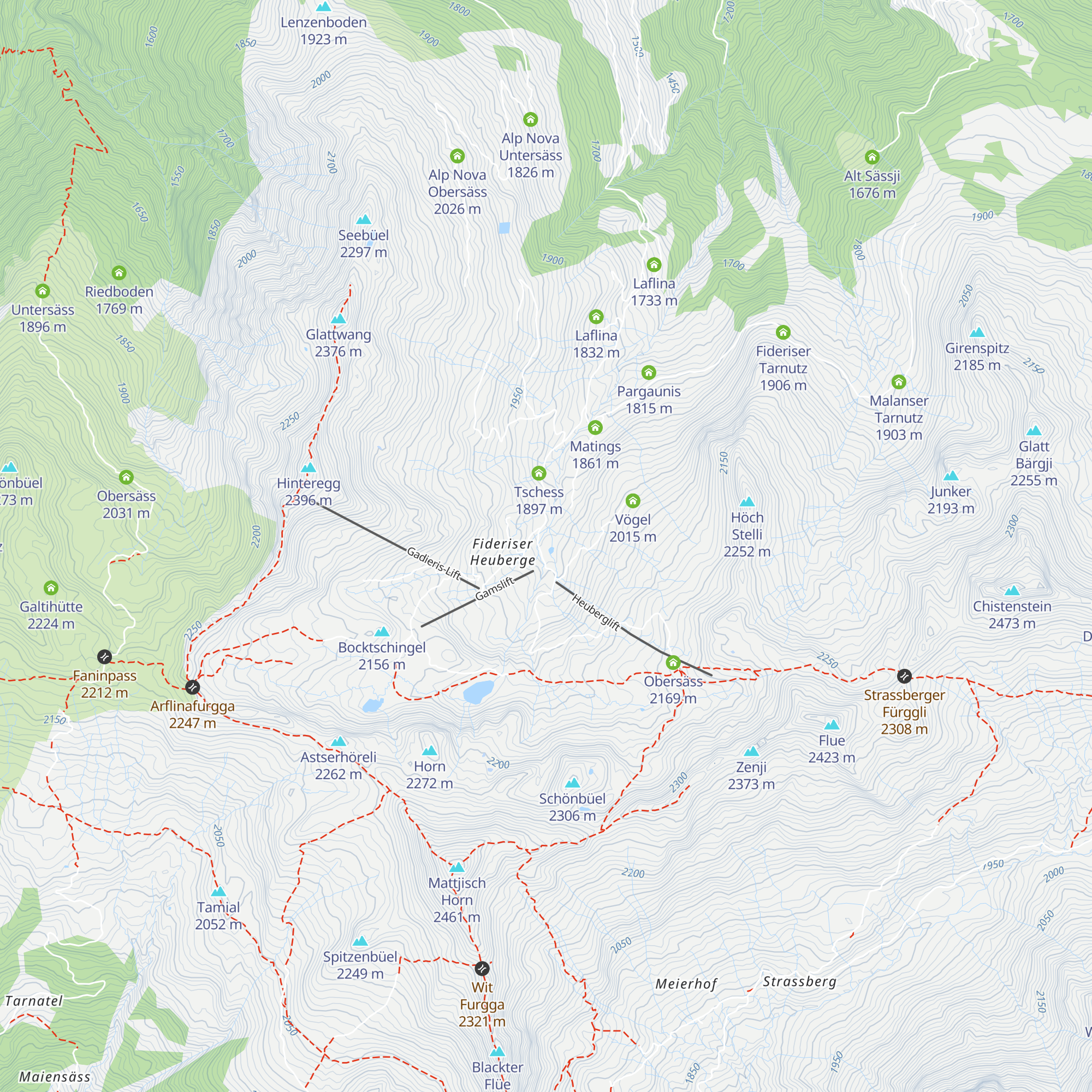 Berghaus Heuberge map
