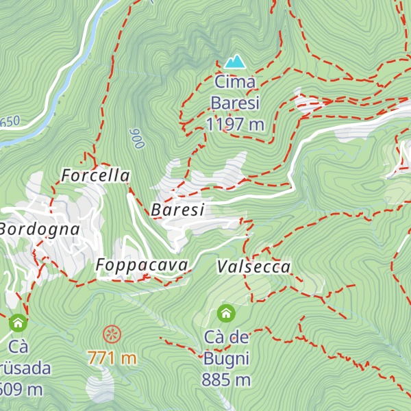 Map of Rifugio Escursionistico La valle del Drago