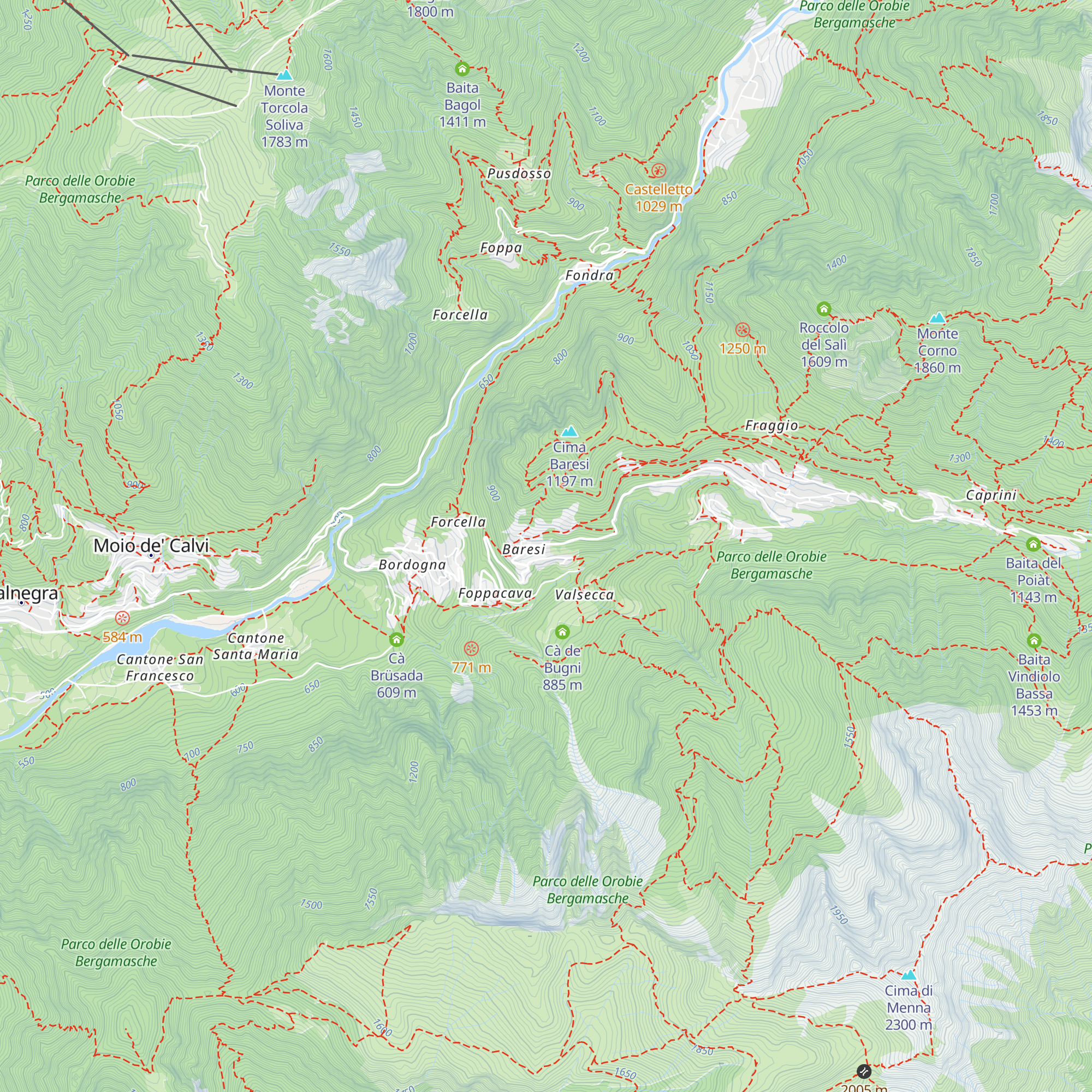 Rifugio Escursionistico La valle del Drago map