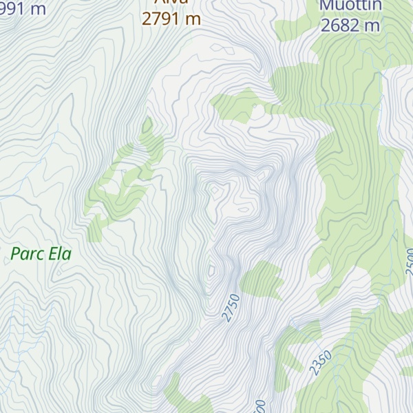 Map of Piz Valletta