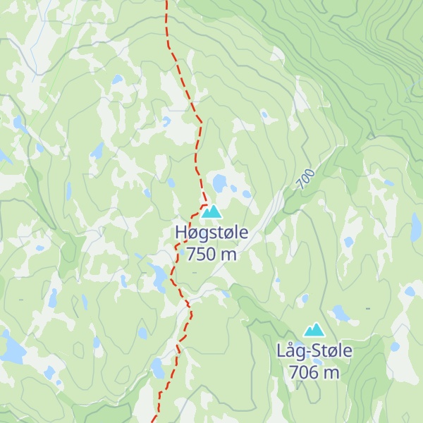 Map of Høgstøle