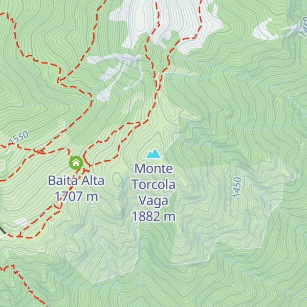 Map of Monte Torcola Vaga