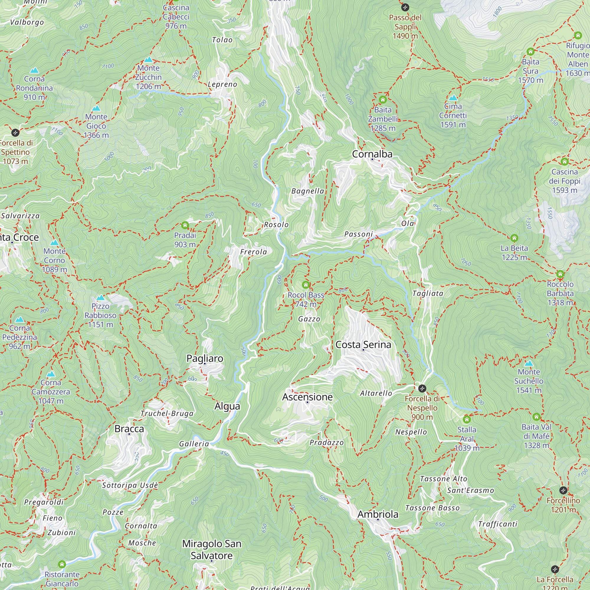 Agriturismo La Peta map