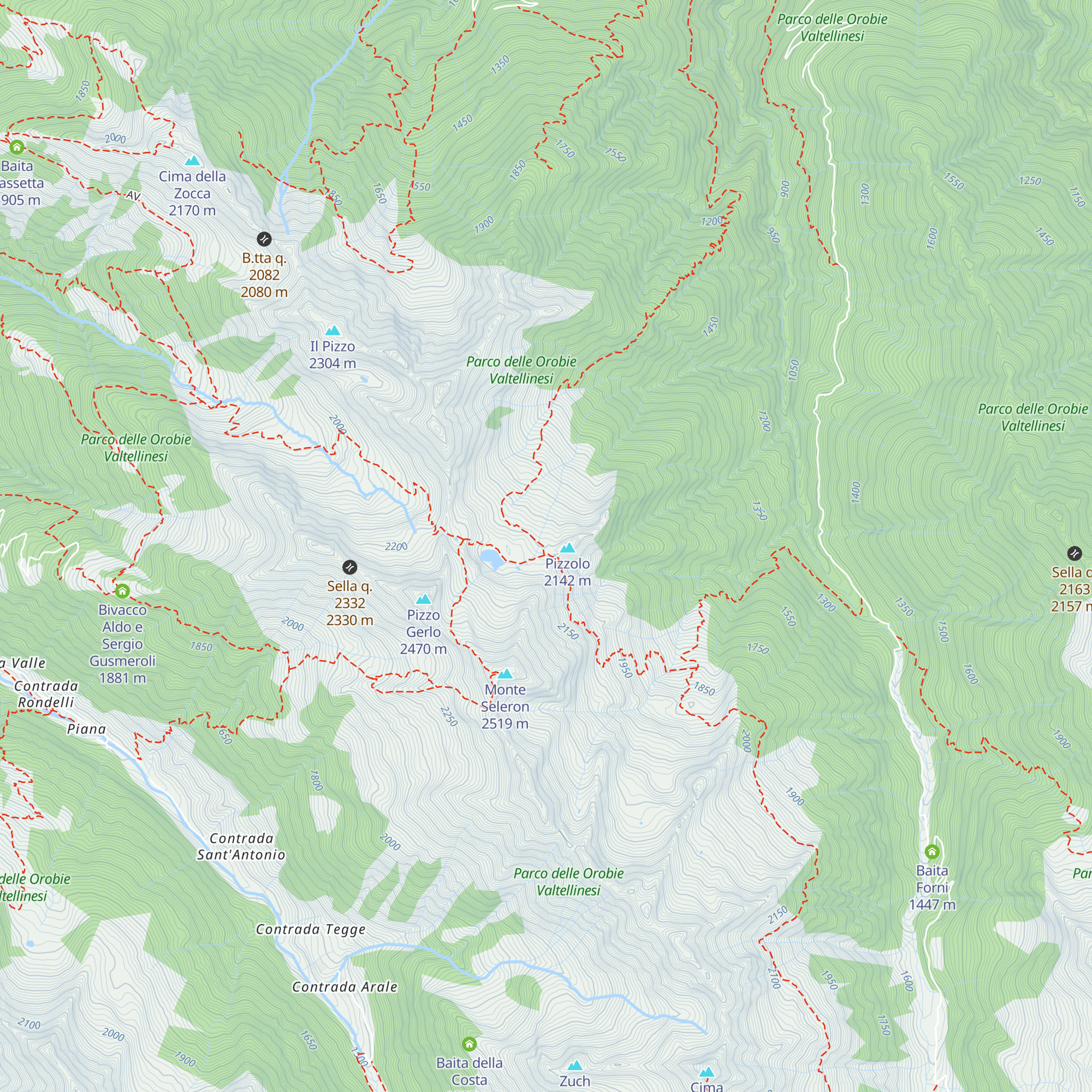 Rifugio Bernasca map