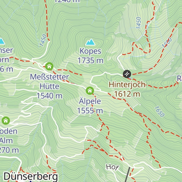 Map of Dünser Älpele