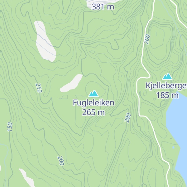 Map of Fugleleiken