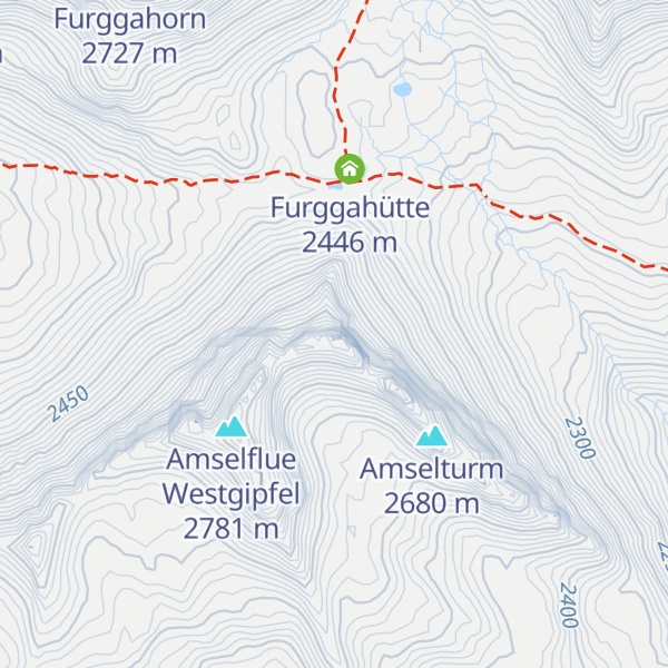 Map of Amselflue Ostgipfel