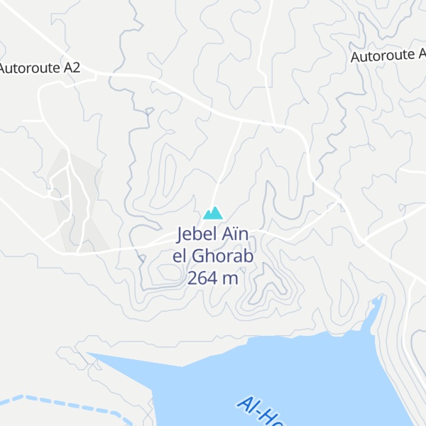 Map of Jebel Aïn el Ghorab