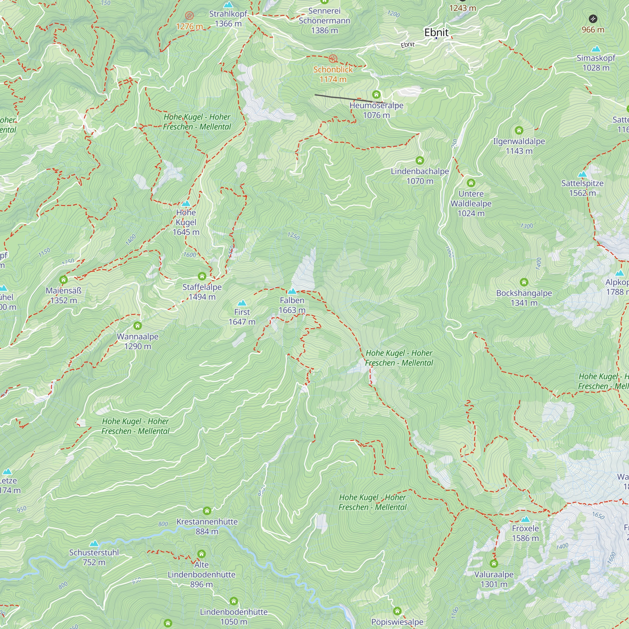 Obere Latoraalpe map