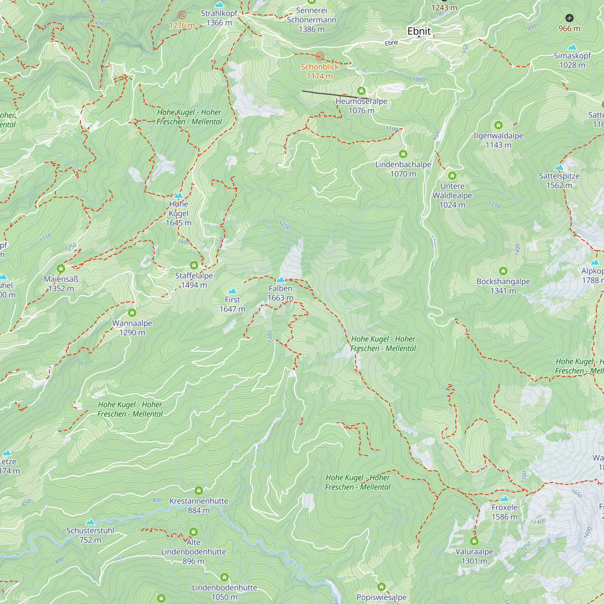 Obere Latoraalpe map
