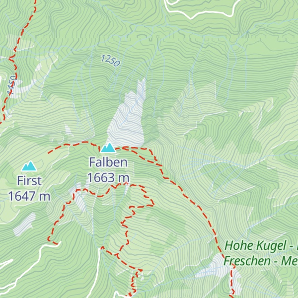 Map of Vorderhörnle