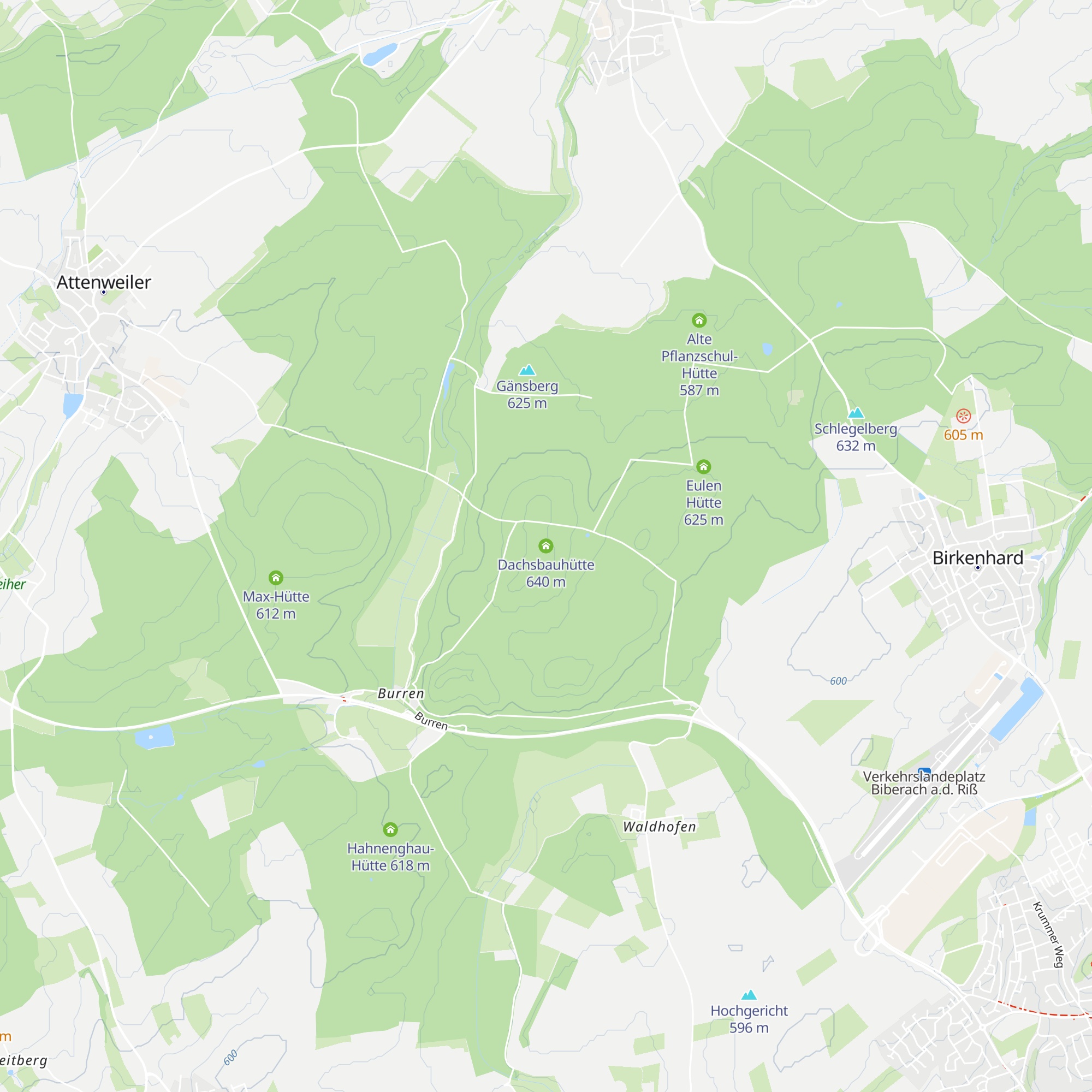 Dachsbauhütte map