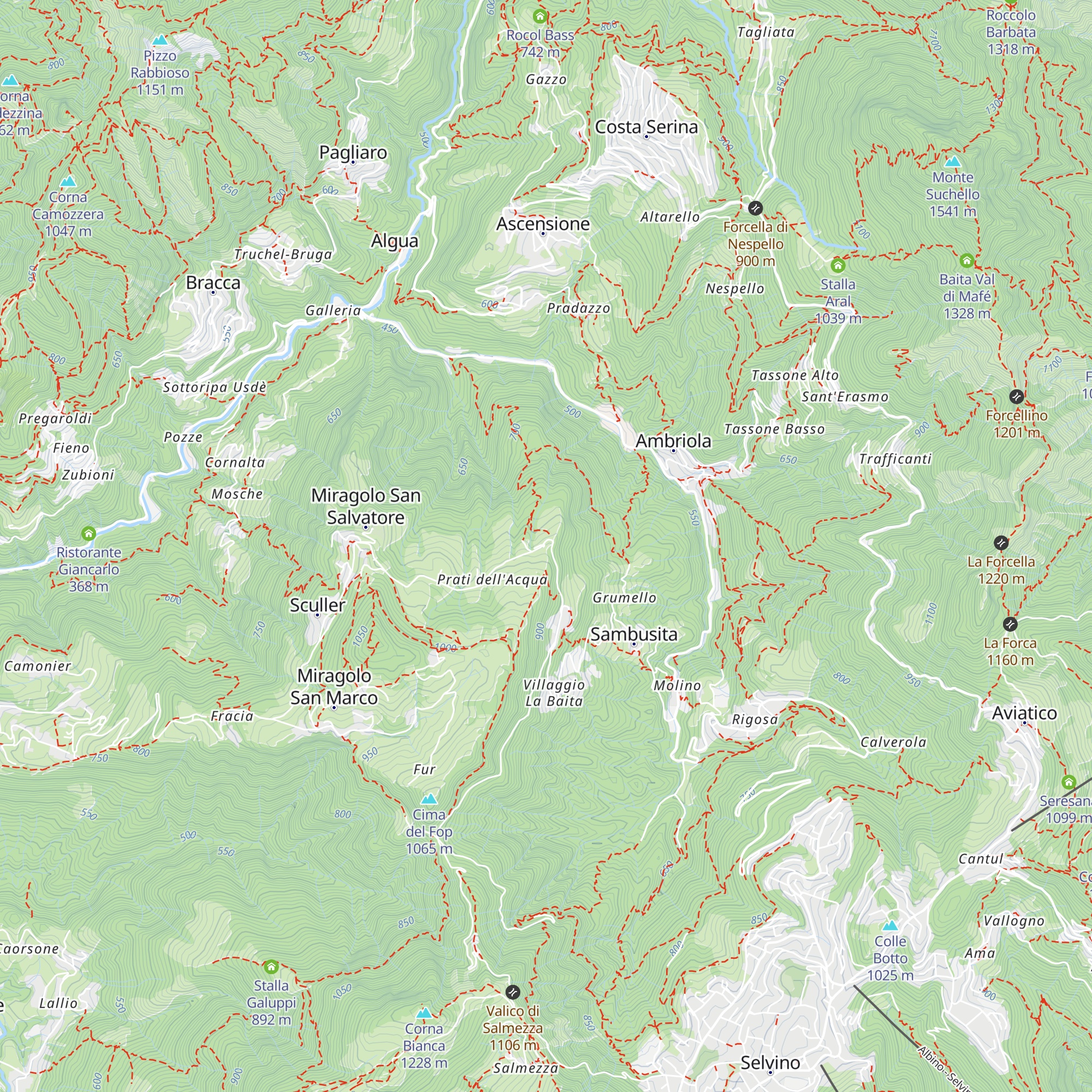 Agriturismo La Corna map