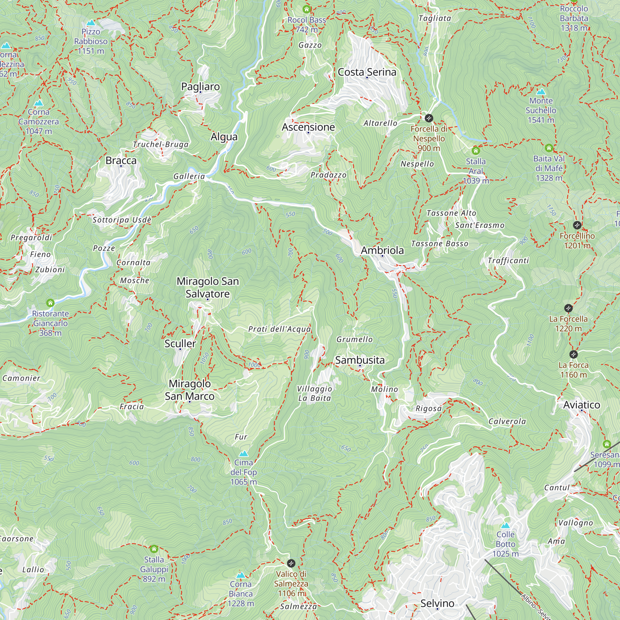 Agriturismo La Corna map