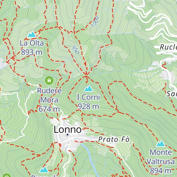 Map of I Corni