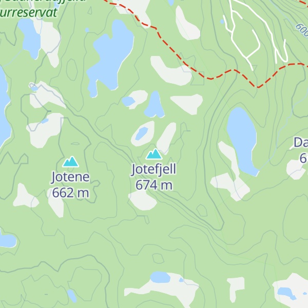 Map of Jotefjell