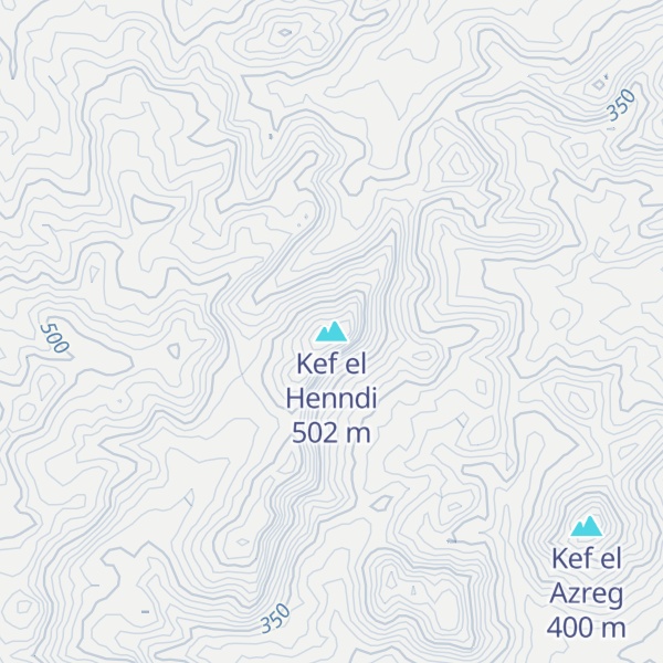 Map of Kef el Henndi