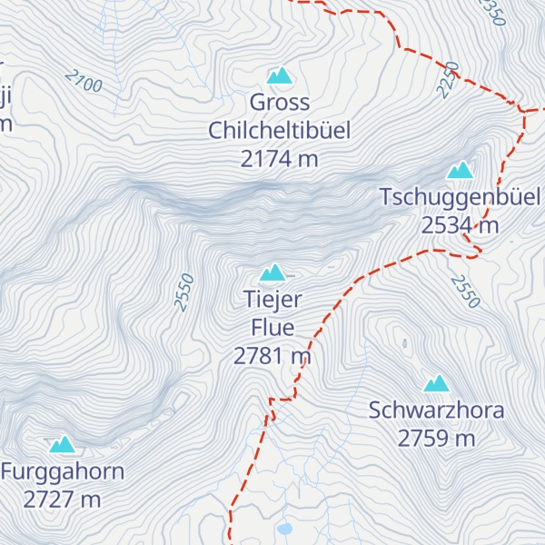Map of Tiejer Flue