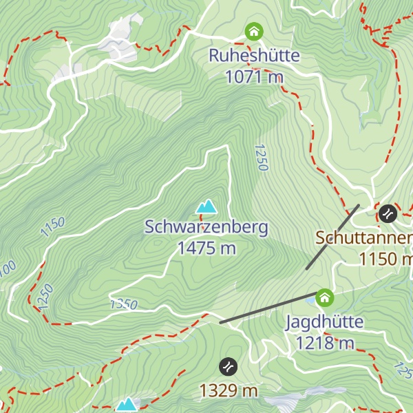 Map of Schwarzenberg