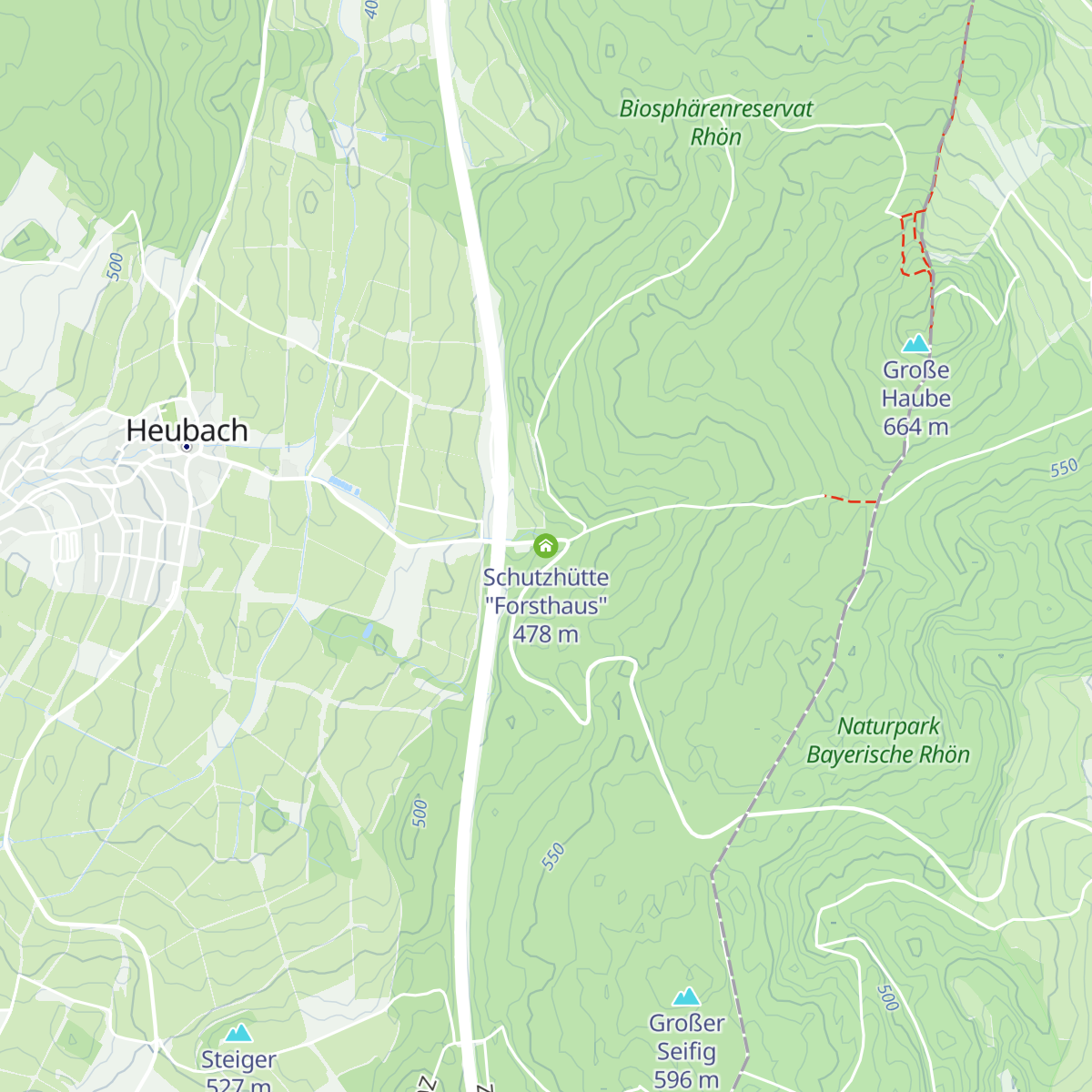 Schutzhütte "Forsthaus" map
