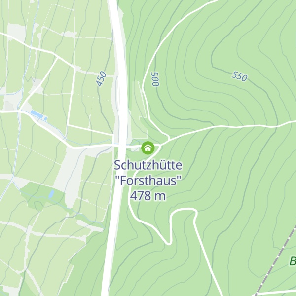 Map of Schutzhütte "Forsthaus"