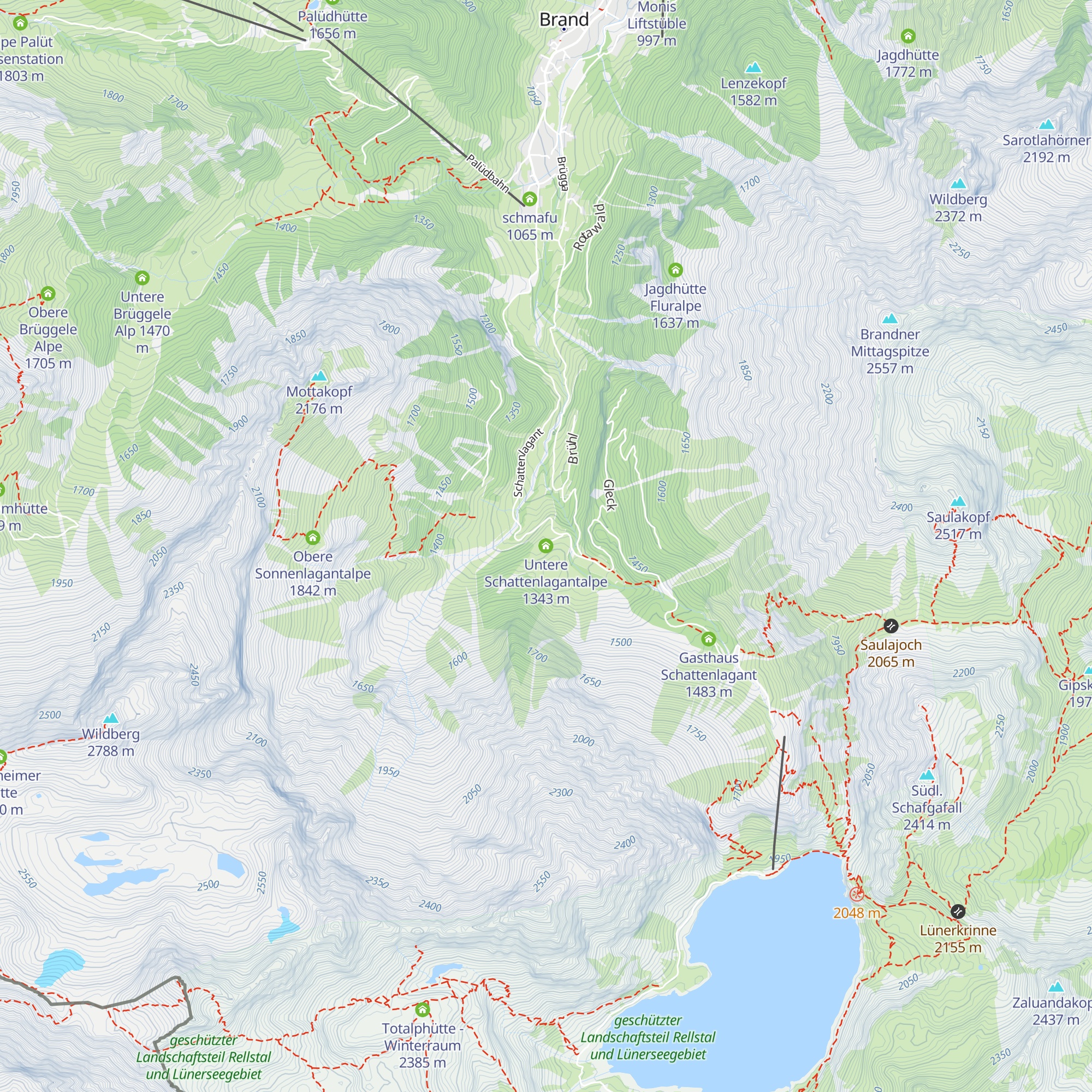 Untere Schattenlagantalpe map