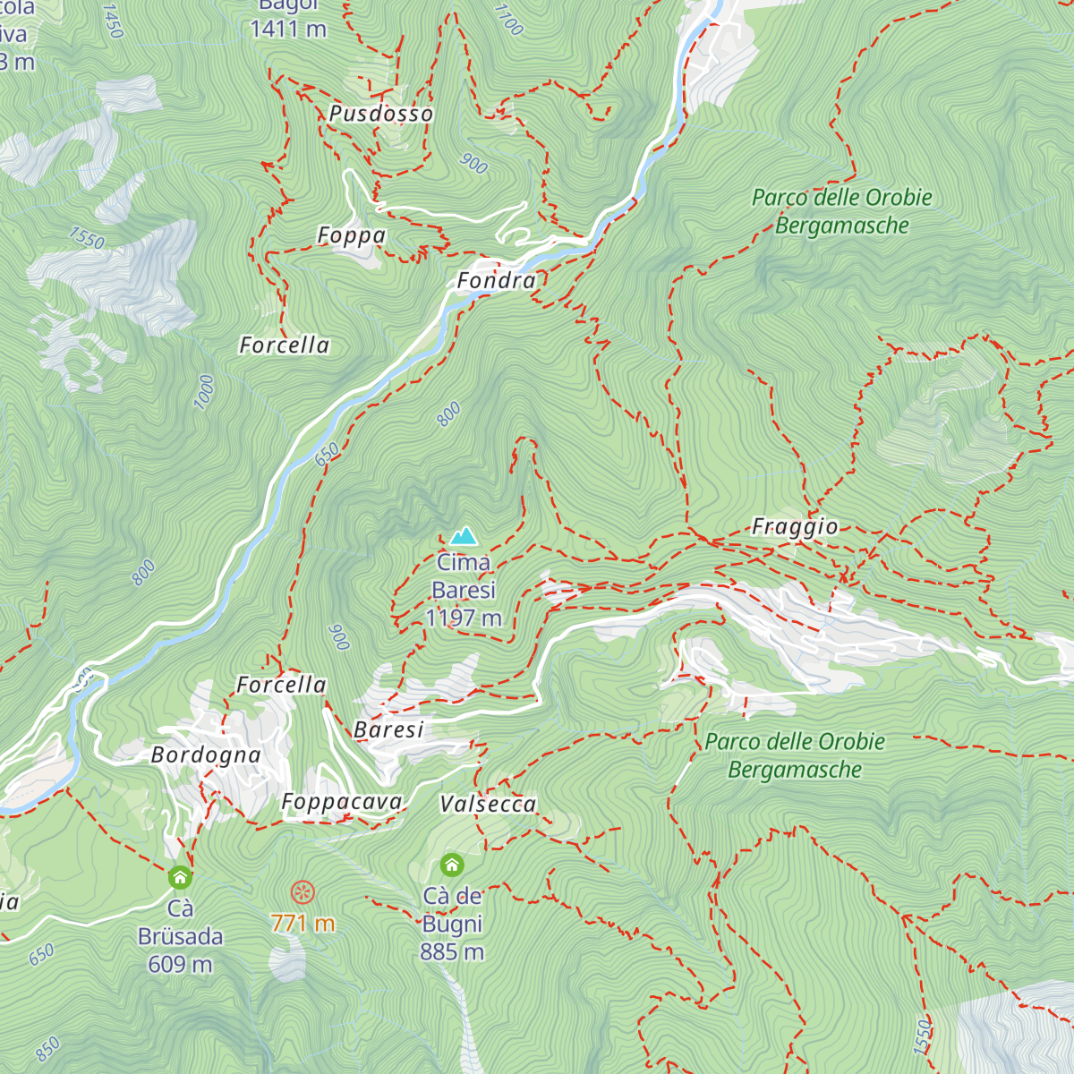 Roccolo Piacezzi map