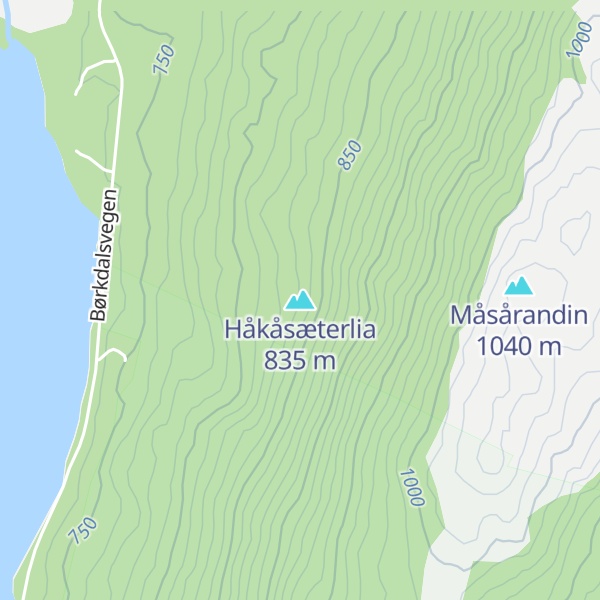 Map of Håkåsæterlia