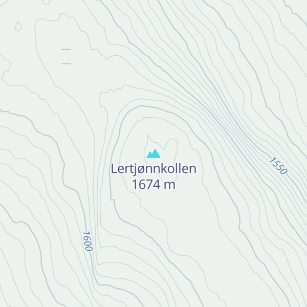 Map of Lertjønnkollen