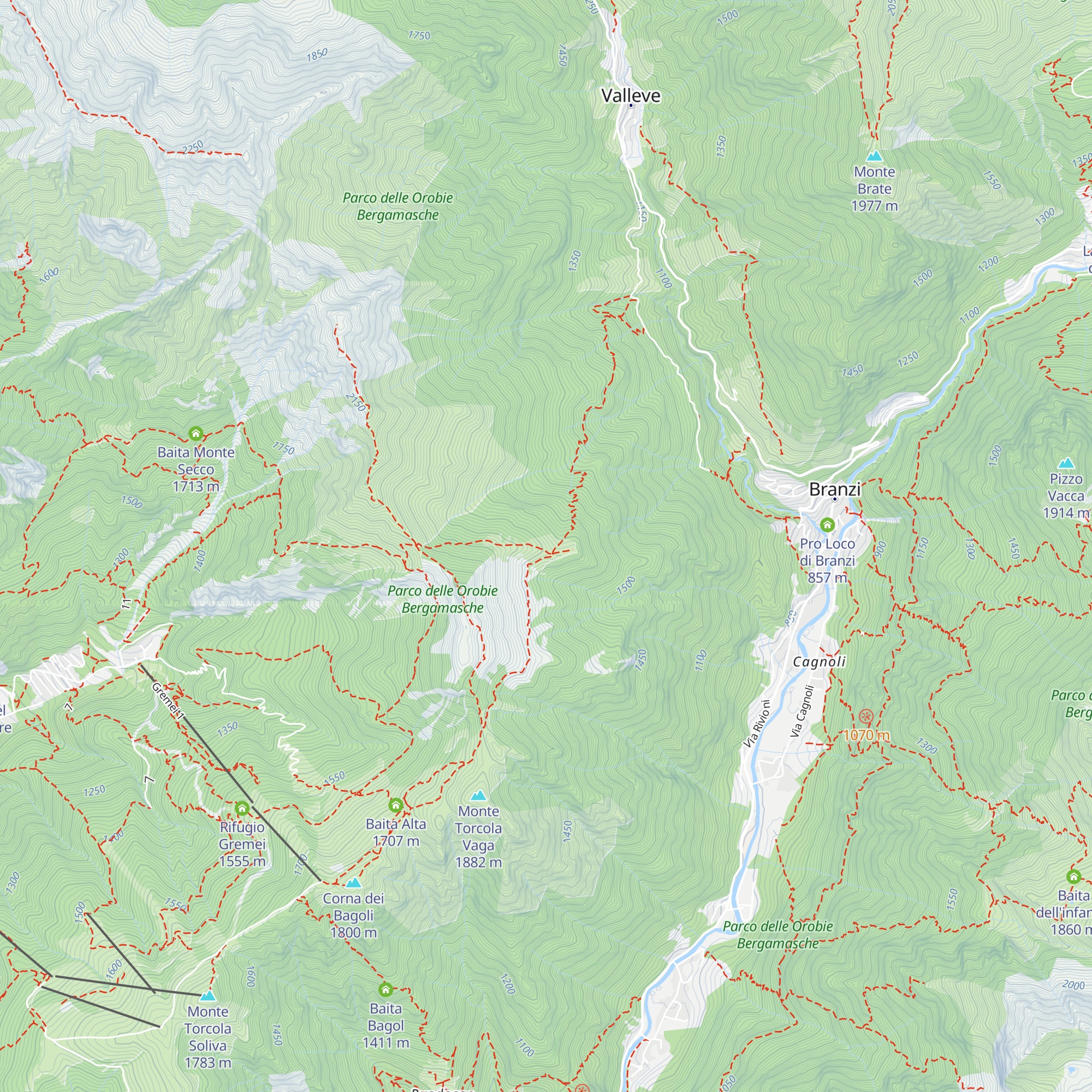 Casera di Monte Colle map