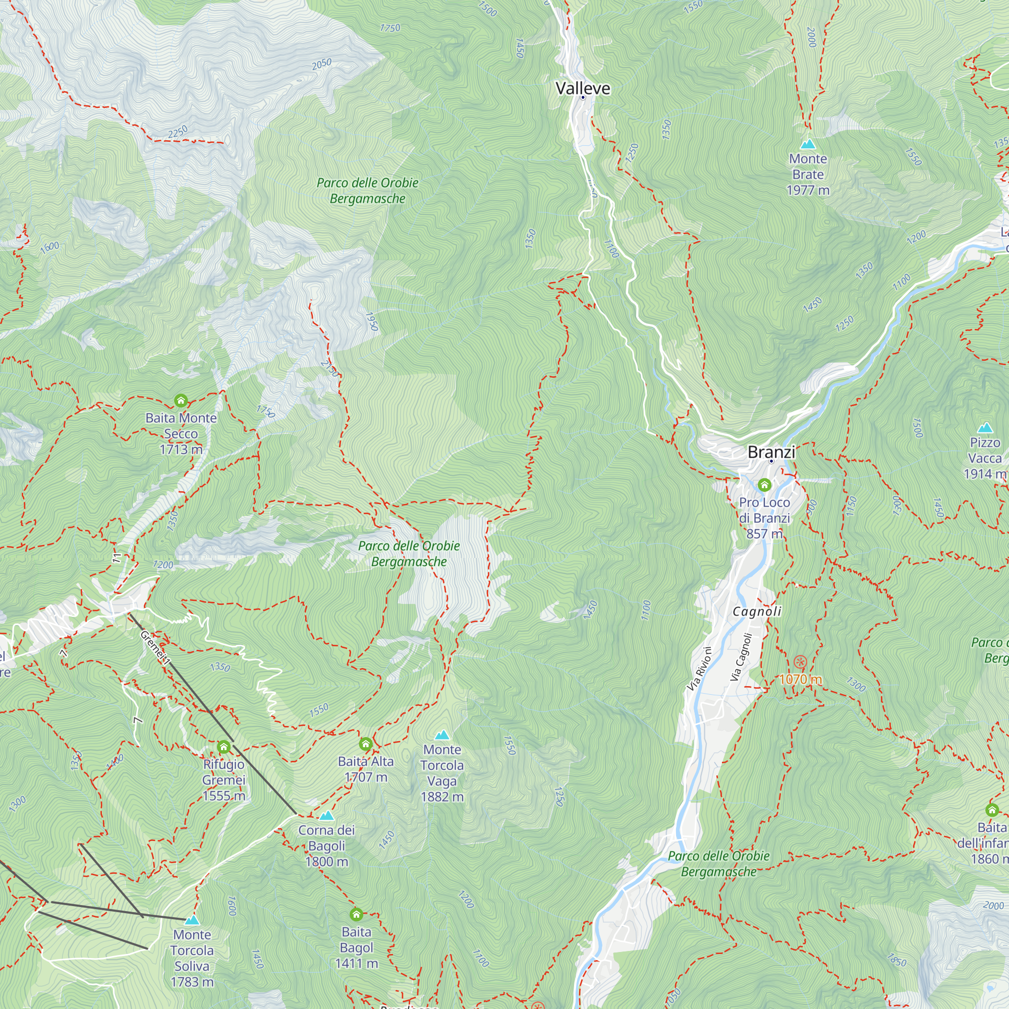Casera di Monte Colle map