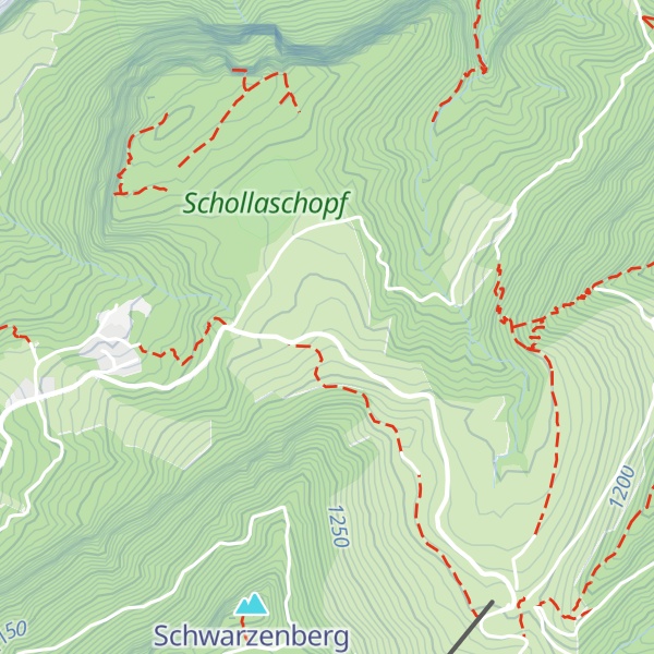 Map of Ruheshütte