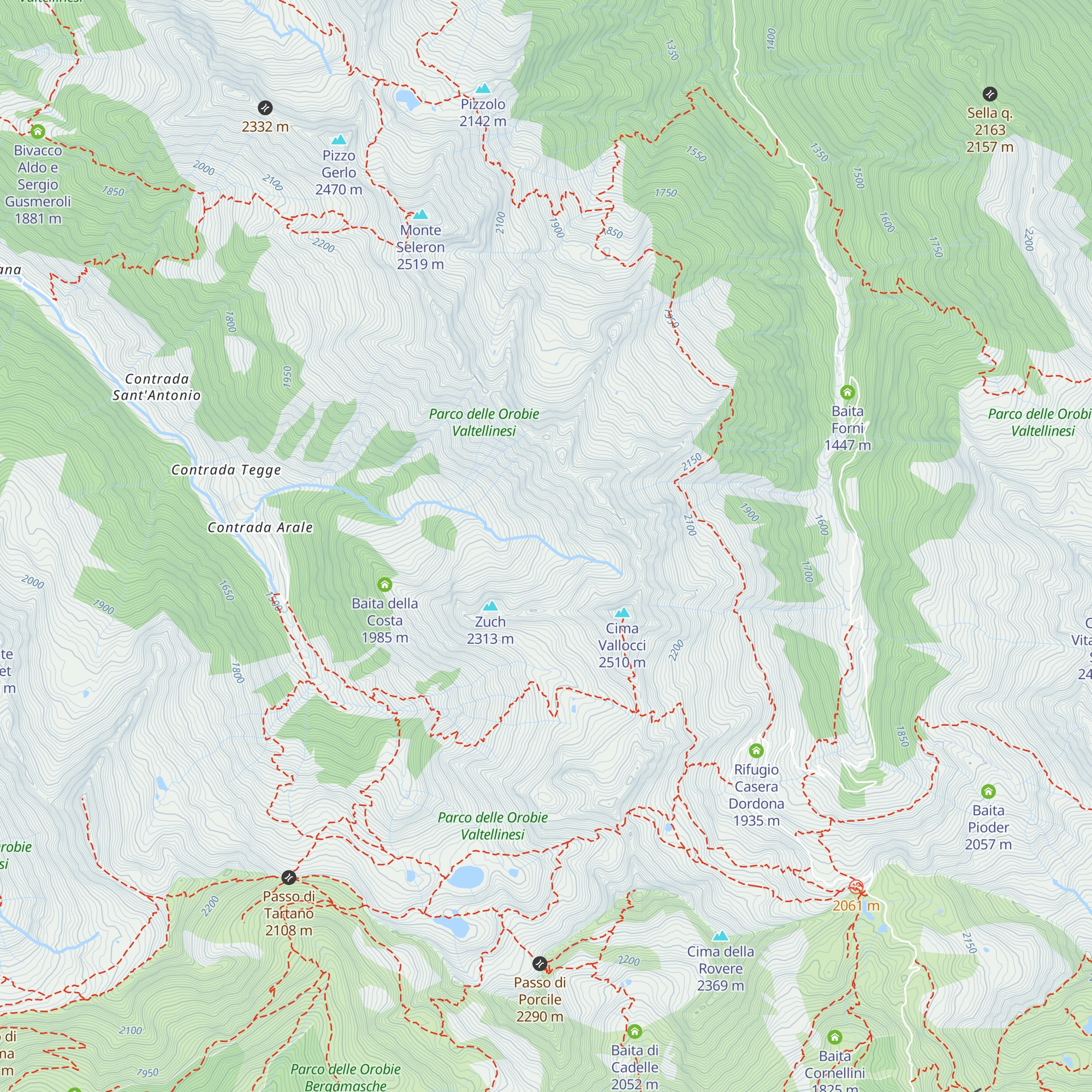 Baita Laghetto map