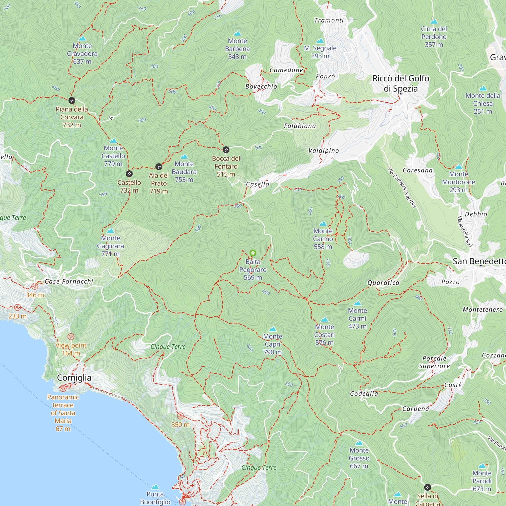 Baita Pegoraro map
