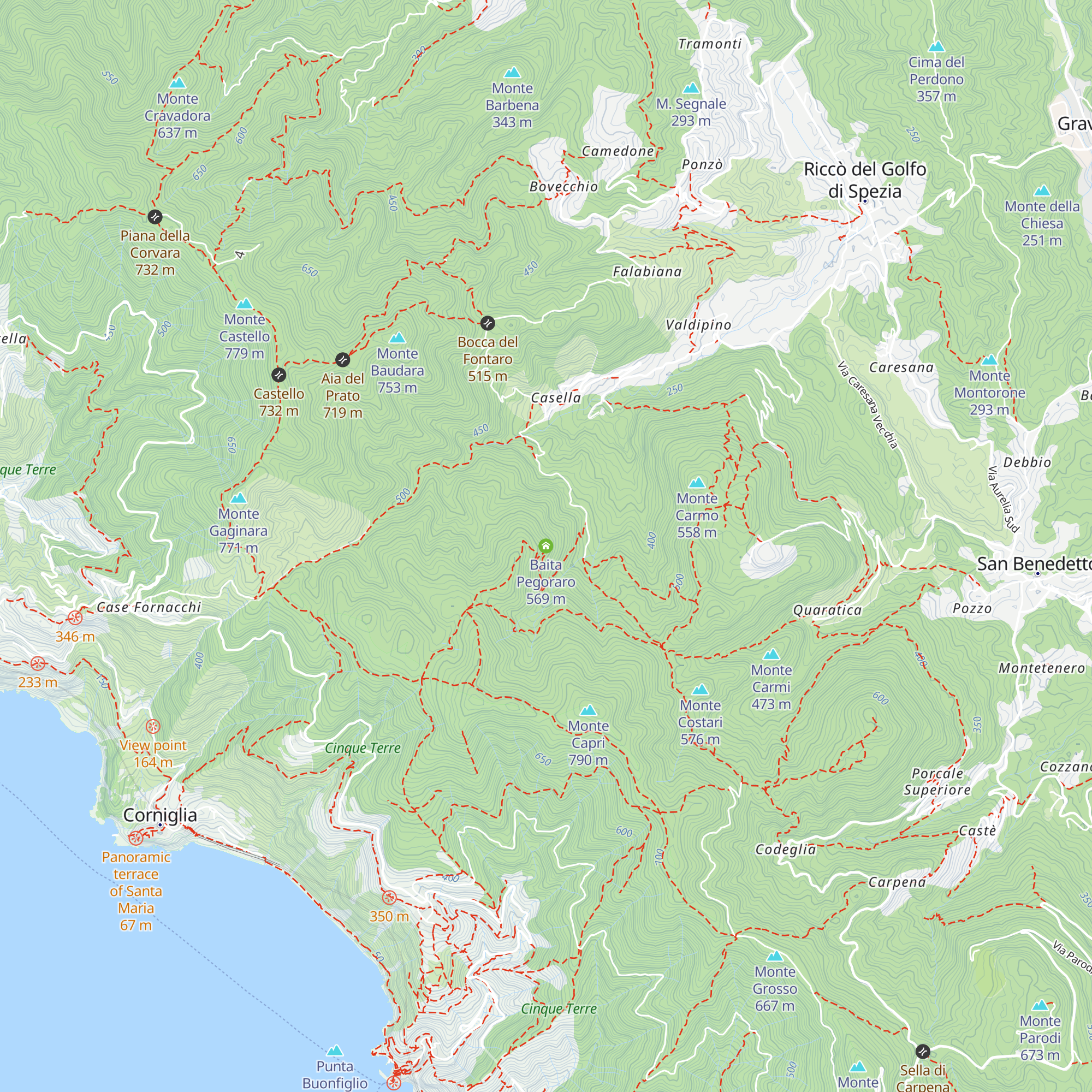 Baita Pegoraro map