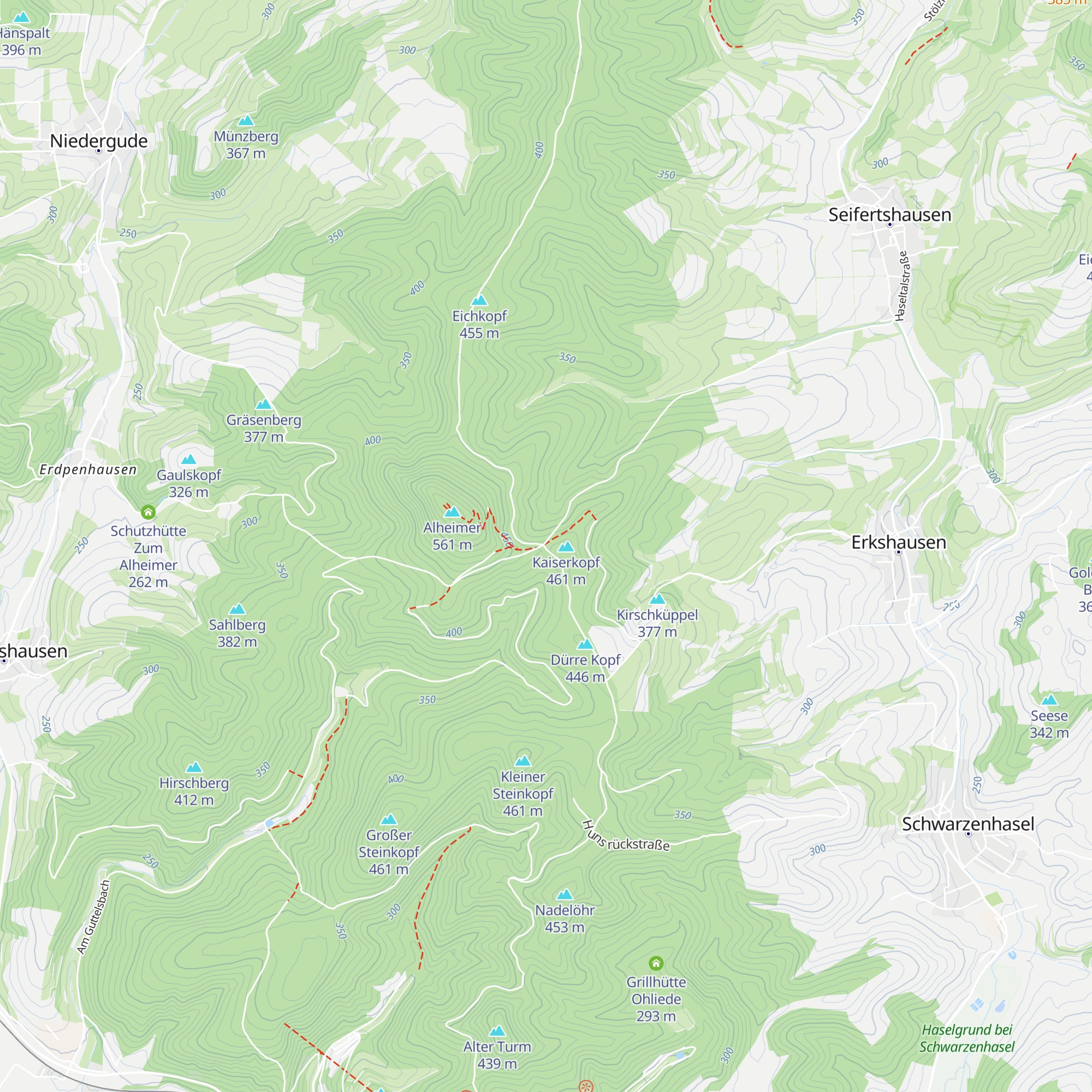 Alheimer Hütte map