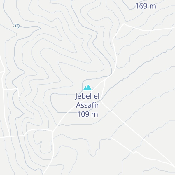 Map of Jebel el Assafir