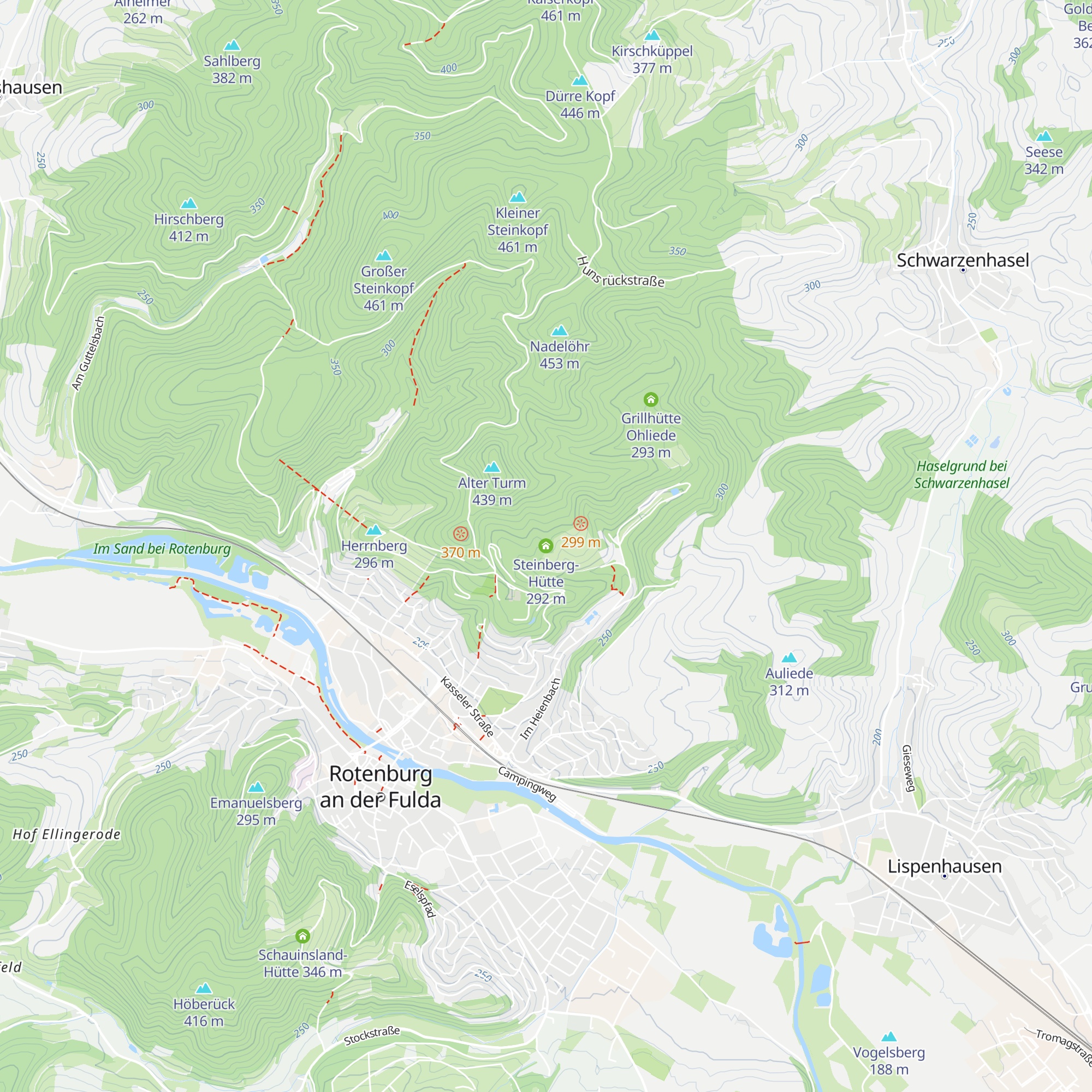 Steinberg-Hütte map