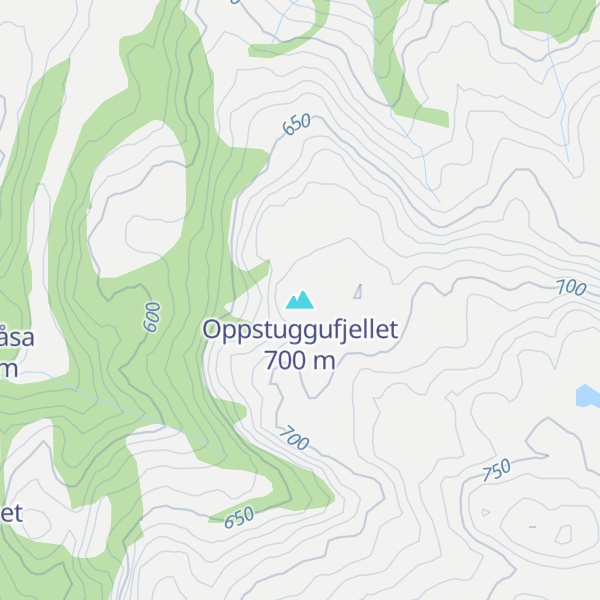 Map of Oppstuggufjellet