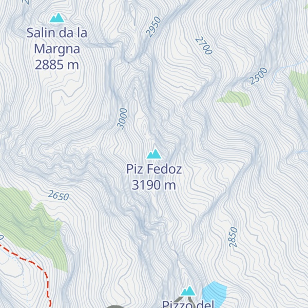 Map of Piz Fedoz