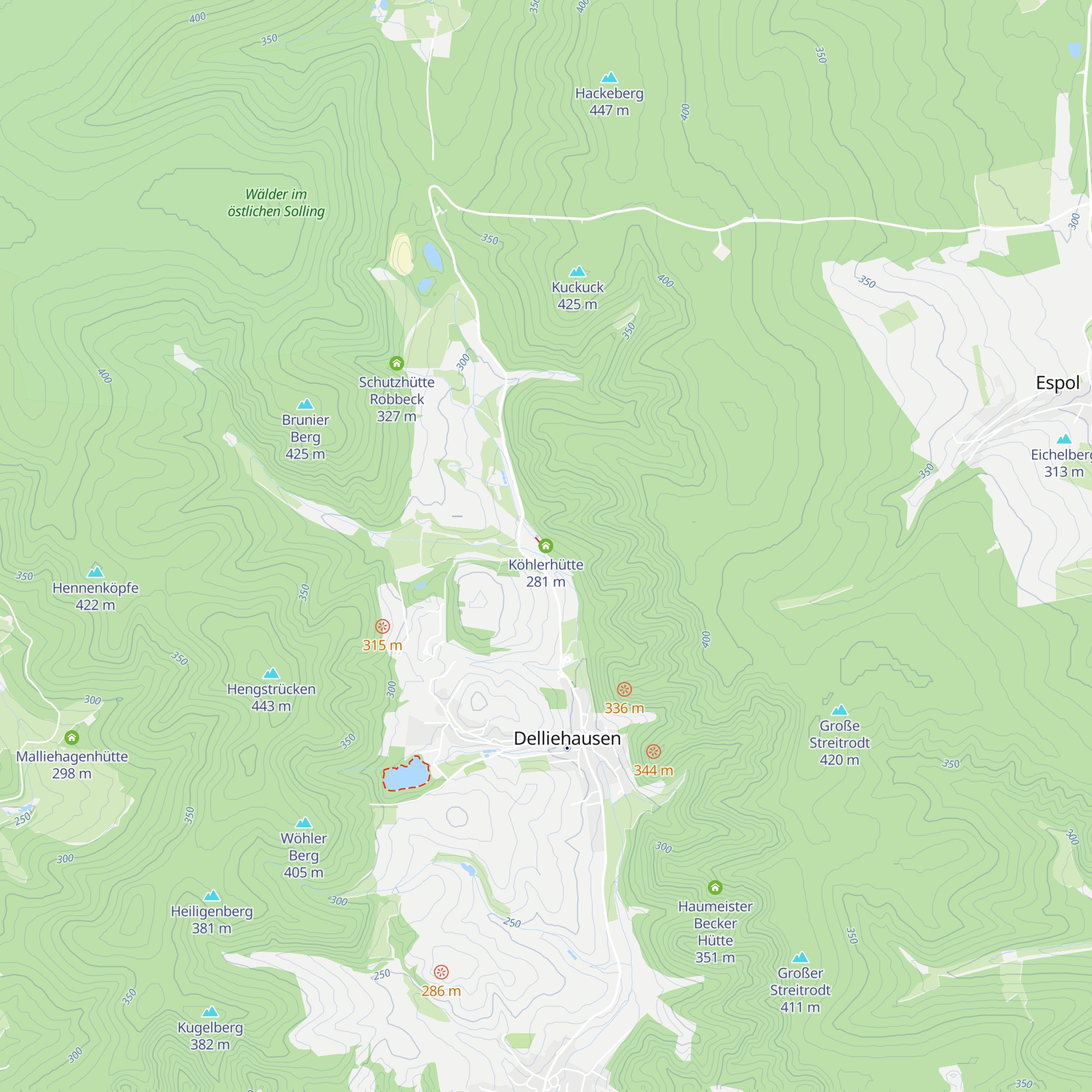 Köhlerhütte map